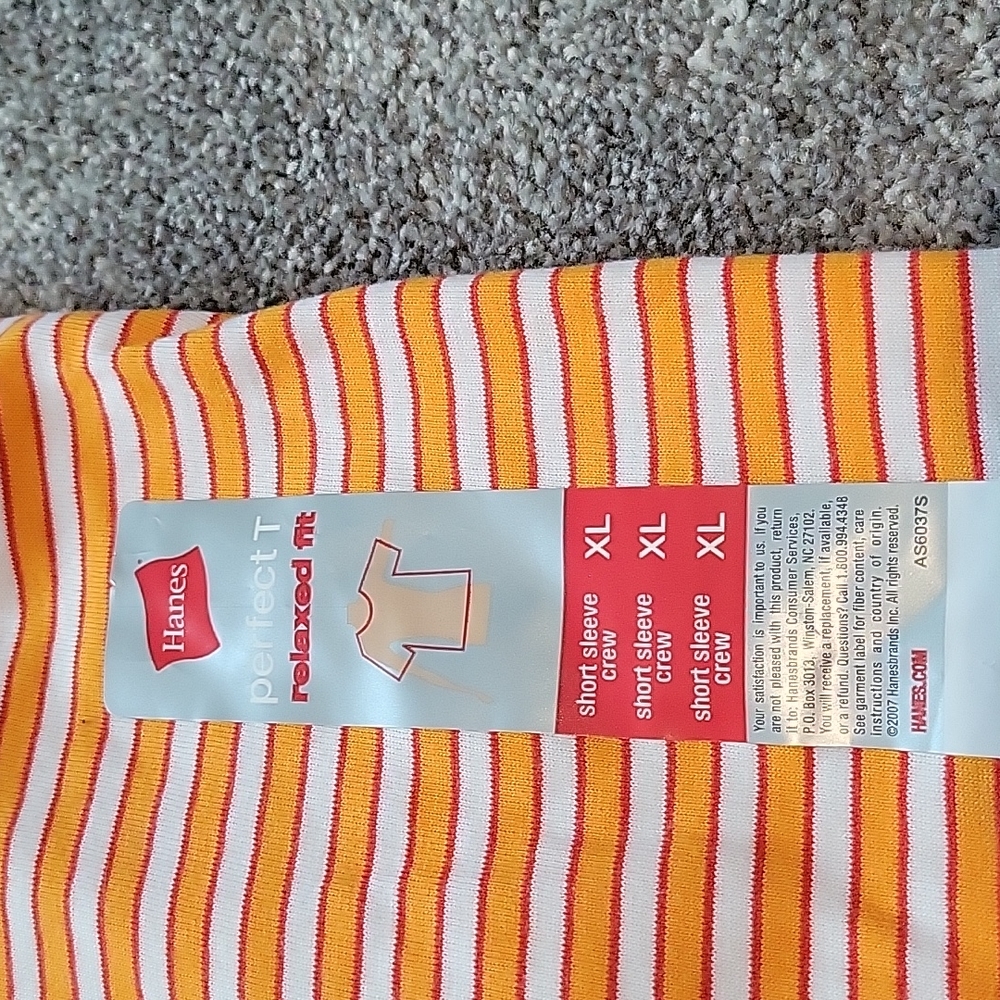 NWT Hanes relaxed fit perfect T short sleeve crew neck tee - Picture 2 of 3